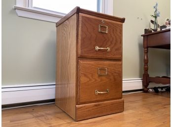 An Oak File Cabinet