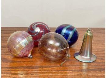 Blown And Favrile Glass Ornaments