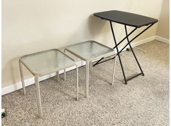 Outdoor Tables And A Folding Task Table