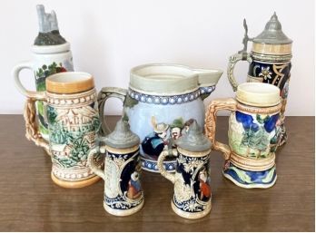German Ceramics - Beer Mugs, Music Boxes, And More