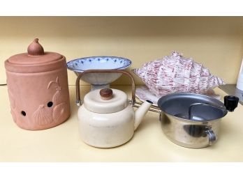 Assorted Kitchen Ceramics And Decor