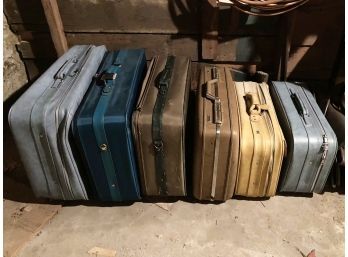 Assortment Of Vintage Suitcases