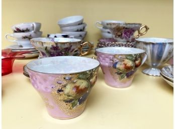 Vintage Porcelain Cups And Saucers