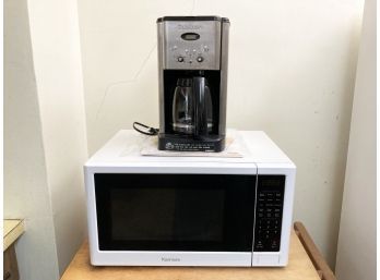 A Microwave And Coffee Maker