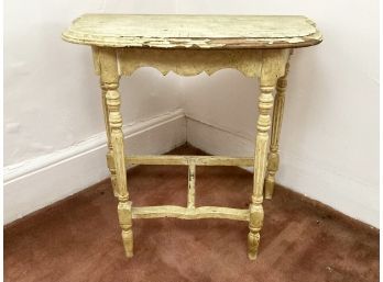 A Faux Painted Wood Console