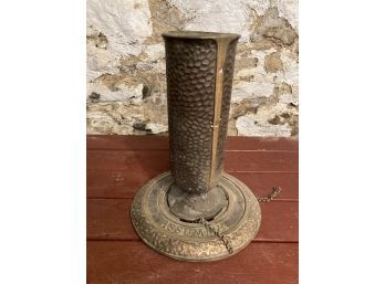 An Antique Bronze Church Candle Holder