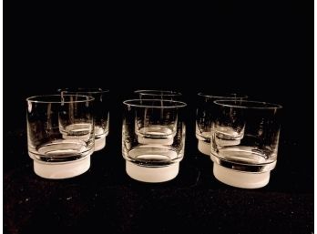 Whiskey Rocks Glasses With Frosted Bottom - Set Of 6