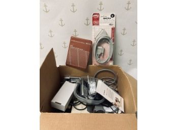 Lot Box Of Late Model Cellphones And Cords