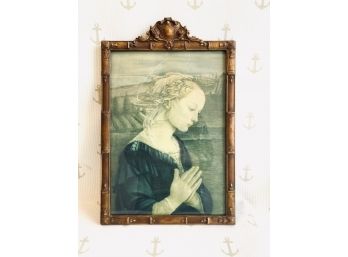 Praying Woman Framed Painting