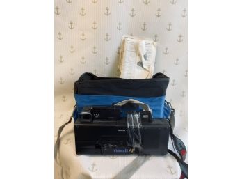 Sony Video 8 AF Camcorder With Carrying Case, 1985