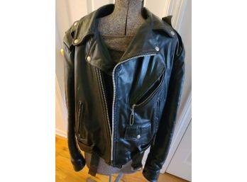 Black Leather Bikers Jacket