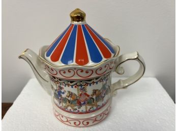 Carousel Sadler Tea Pot - Staffordshire England