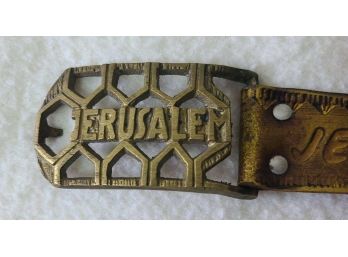 Vintage Jerusalem Belt/belt Buckle