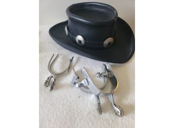 Vintage Henschel Leather Hat