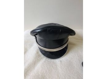 Vintage Black Leather Hat