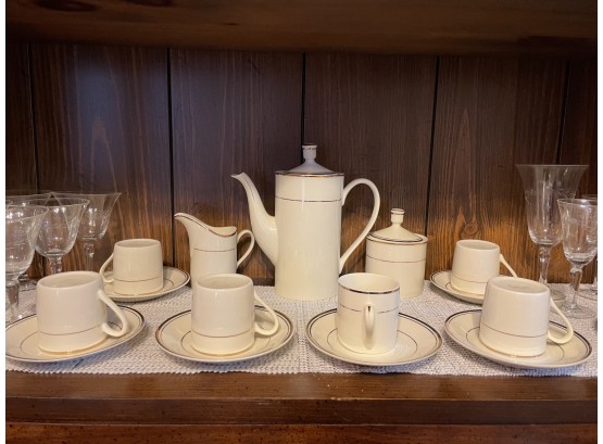 The Toscany Collection Fine Porcelain China Tea Set