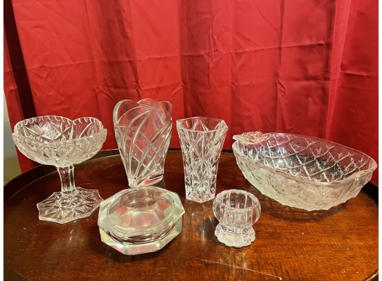 Art Deco Collection Of Genuine Crystal