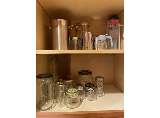 Collection Of Glass Storage Containers And Jars