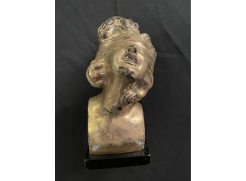 Lady Justice Brass Bust With Patina Finish