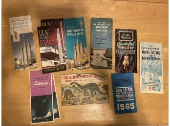 Super Cool 1965 World's Fair Collectibles Including Map