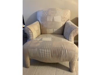 Grey Patterned Comfy Chair