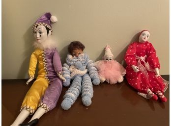 Doll Collection Including 3 Porcelain Figures