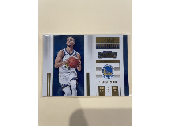 2017-18 Panini Contenders Stephen Curry Hall Of Fame Gold Card #7