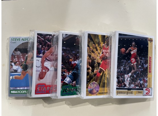 5 - Mystery Basketball Card Packs   Put Together In The Late 90's   Unopened Ever Since   Lot Is For 5 Packs