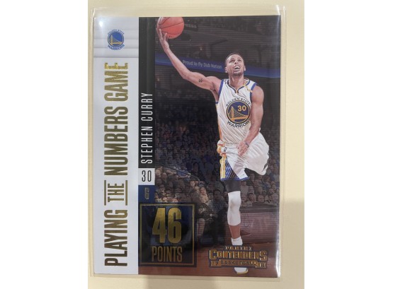 2017-18 Panini Contenders Playing By The Numbers Stephen Curry Card #2