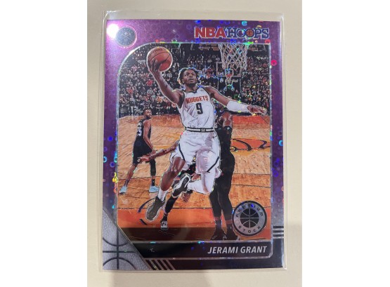 2019-20 Panini NBA Hoops Premium Stock Jerami Grant Purple Disco Prizm Card #200