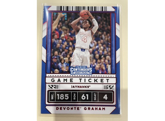 2020 Panini Contenders Game Ticket Red Parallel Devonte Graham Card #31