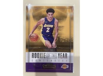 2017-18 Panini Contenders Rookie Of The Year Lonzo Ball Card #6