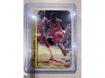 1986 Fleer Michael Jordan Rookie Sticker Card #8 Of 11