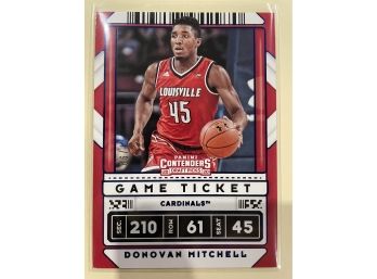 2020 Panini Contenders Game Ticket Red Parallel Donovan Mitchell Card #43  17/99