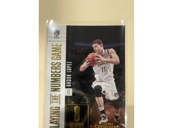 2017-18 Panini Contenders Playing By The Numbers Game Brook Lopez Card #13