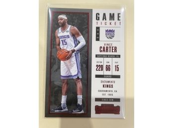 2017-18 Panini Contenders Game Ticket Red Parallel Vince Carter Card #84
