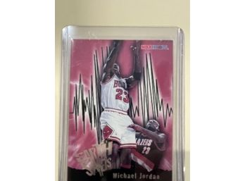 1996 NBA Hoops Earth Shakers Michael Jordan Card #358