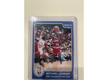 1985 Star Rookie Of The Year Michael Jordan Card #288
