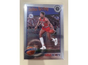 2019-20 Panini NBA Hoops Premium Stock Julius Erving Card #293
