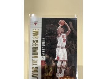 2017-18 Panini Contenders Playing By The Numbers Game Jimmy Butler Card #10
