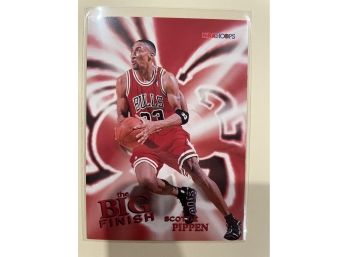 1996 NBA Hoops Scottie Pippen The Big Finish Card #177
