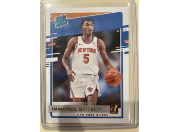 2020-21 Panini Donruss Immanuel Quickley Rated Rookie Card # 213