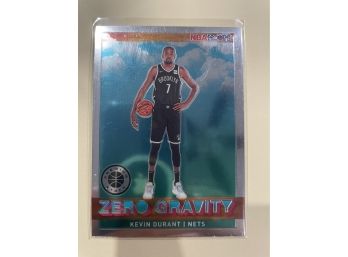 2019-20 Panini NBA Hoops Premium Stock Zero Gravity Kevin Durant Silver Prizm Card #9