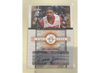 2003 Upper Deck Signs Of Success Reece Gaines Signed Card #SS-RG