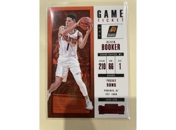 2017-18 Panini Contenders Game Ticket Red Parallel Devin Booker Card #96