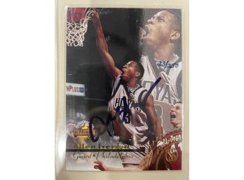 1996 Score Board Allen Iverson Authentic Autograph Signed Card Numbered 23/250