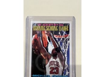 1994 Topps Reigning Scoring Leader Michael Jordan Card #384