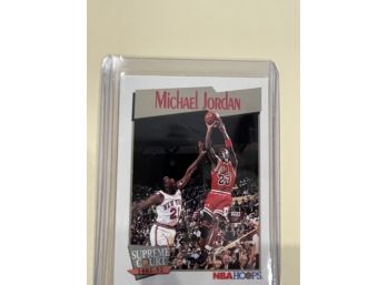 1991-92 NBA Hoops Supreme Court Michael Jordan Card #455