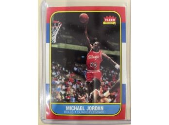 1986 Fleer Michael Jordan Rookie Card #57 Of 132