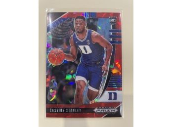 2020 Panini Prizm Red Cracked Ice Rookie Cassius Stanley Card #68